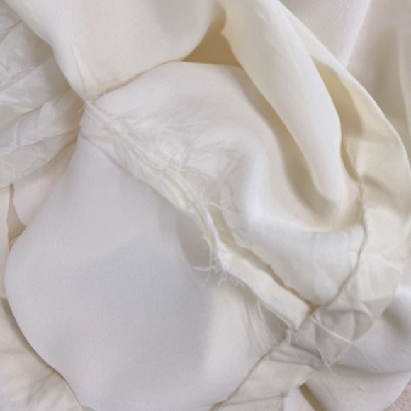 Vintage Diamond Tea Gown Cream Sleeveless Cropped Wide Leg Culotte Jumpsuit M - Picture 11 of 16